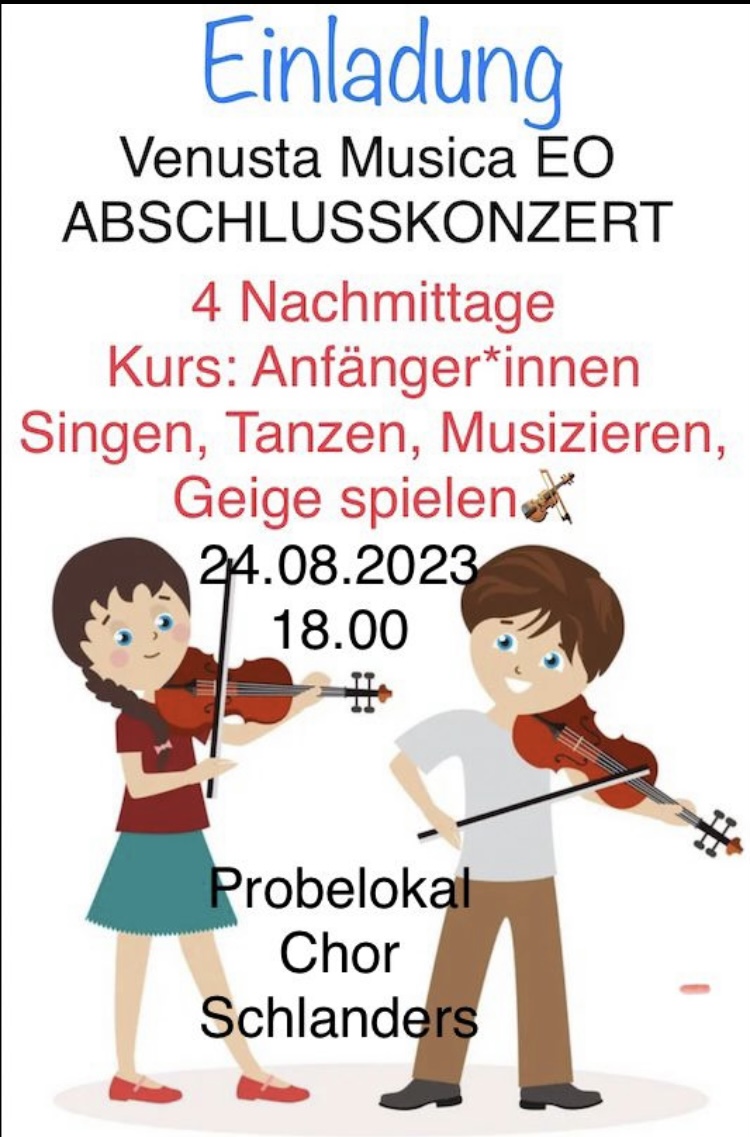 Abschlusskonzert: Do, 24.8.23 - 18.00 Uhr, Widum in Schlanders